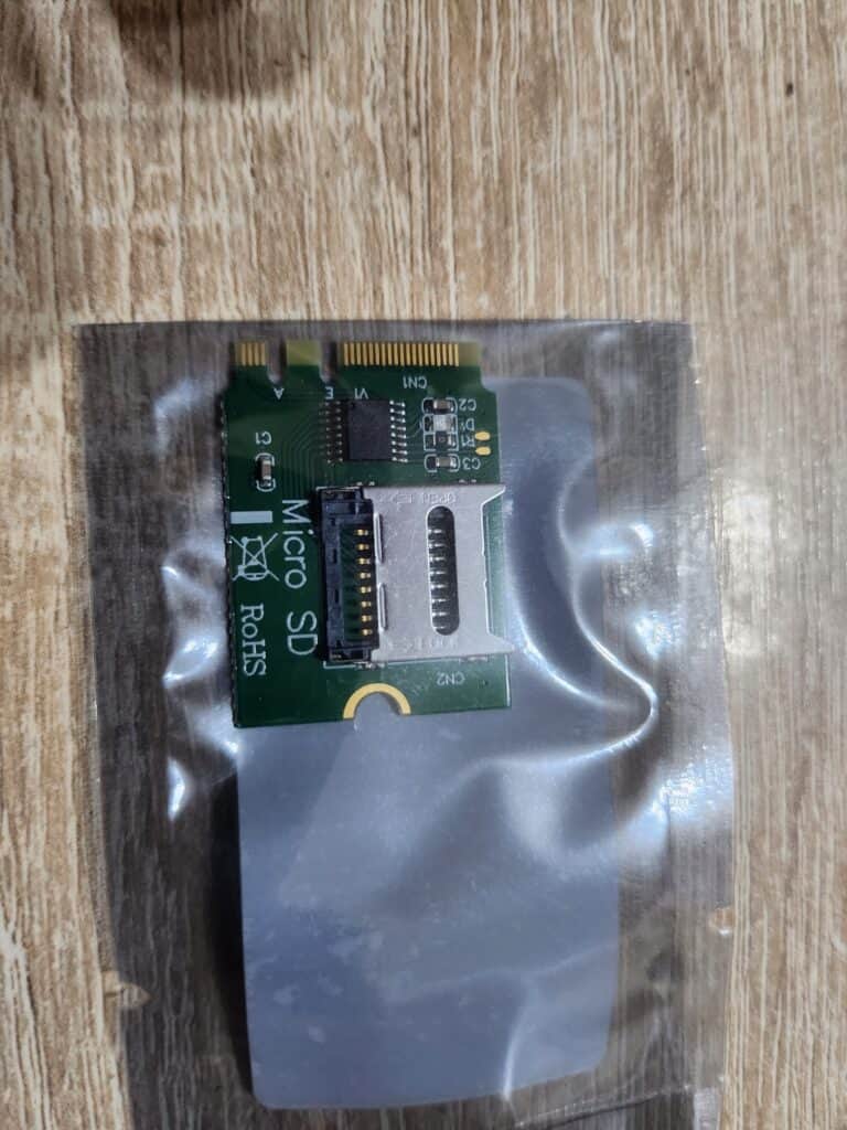 m2 ae wifi to sd card adapter to boot the os
